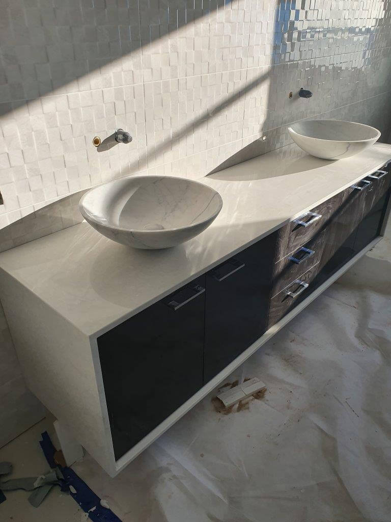 Bathroom vanity stone